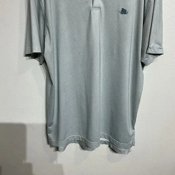 Peter Millar Blue Polka Dot BR Embroidered Polo Sz M - Picture 3 of 11